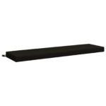 vidaXL Vankúš na lavičku SOEST 100% polyester Čierna 140 x 40 x 8 cm – Obrázok 2