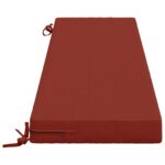 vidaXL Vankúš na lavičku SOEST 100% polyester Červená 140 x 40 x 8 cm – Obrázok 4