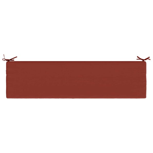 vidaXL Vankúš na lavičku SOEST 100% polyester Červená 140 x 40 x 8 cm – Obrázok 6