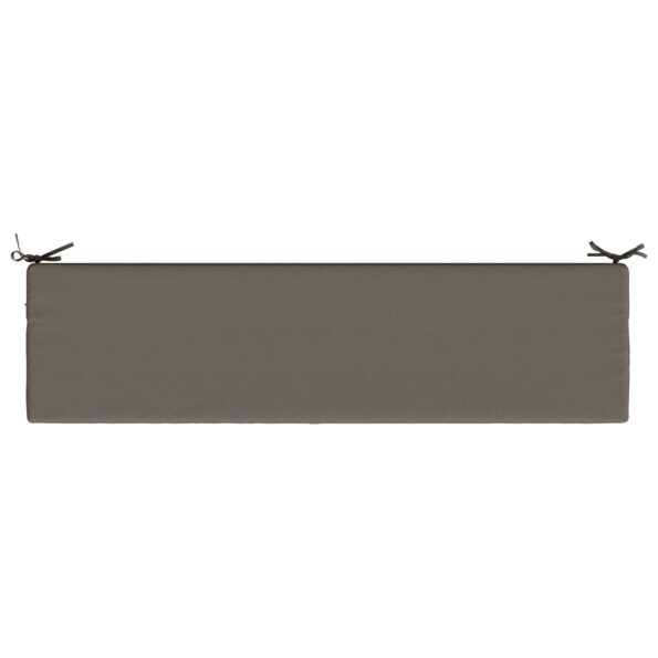 vidaXL Vankúš na lavičku SOEST 100% polyester Sivá 140 x 40 x 8 cm – Obrázok 6