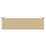 vidaXL Vankúš na lavičku SOEST 100% polyester Béžová 140 x 40 x 8 cm – Obrázok 6