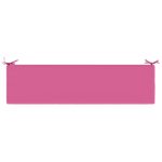 vidaXL Vankúš na lavičku SOEST 100% polyester Ružová 140 x 40 x 8 cm – Obrázok 6