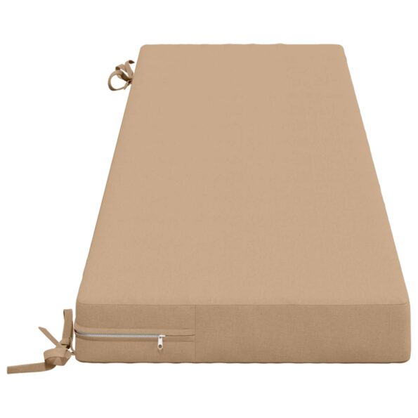 vidaXL Vankúš na lavičku SOEST 100% polyester Piesková 150 x 40 x 8 cm – Obrázok 4