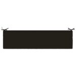 vidaXL Vankúš na lavičku SOEST 100% polyester Čierna 150 x 40 x 8 cm – Obrázok 6