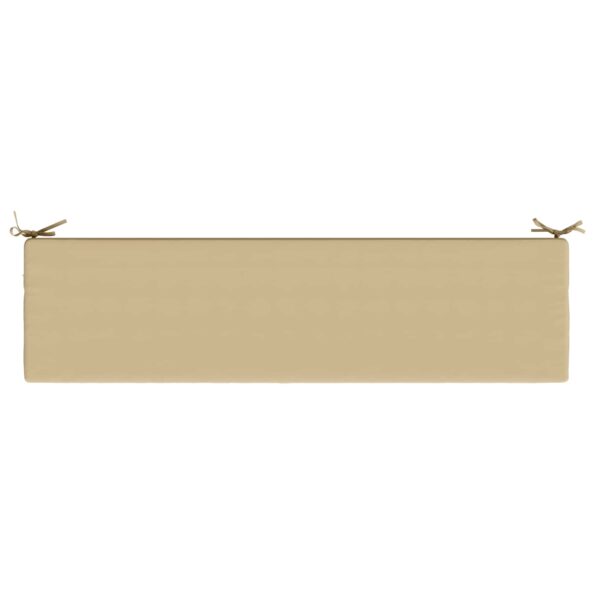 vidaXL Vankúš na lavičku SOEST 100% polyester Béžová 150 x 40 x 8 cm – Obrázok 6