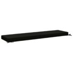 vidaXL Vankúš na lavičku SOEST 100% polyester Čierna 150 x 40 x 8 cm – Obrázok 5