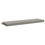 vidaXL Vankúš na lavičku SOEST 100% polyester Sivá 150 x 40 x 8 cm – Obrázok 2