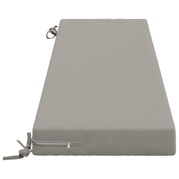 vidaXL Vankúš na lavičku SOEST 100% polyester Sivá 150 x 40 x 8 cm – Obrázok 4