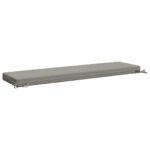 vidaXL Vankúš na lavičku SOEST 100% polyester Sivá 150 x 40 x 8 cm – Obrázok 5