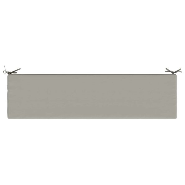 vidaXL Vankúš na lavičku SOEST 100% polyester Sivá 150 x 40 x 8 cm – Obrázok 6