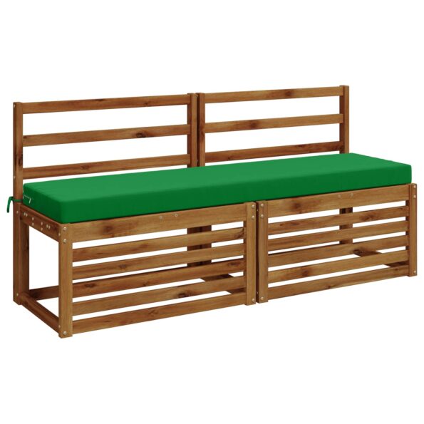 vidaXL Vankúš na lavičku SOEST 100% polyester Zelená 150 x 40 x 8 cm – Obrázok 3