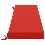 vidaXL Vankúš na lavičku SOEST 100% polyester Červená 150 x 40 x 8 cm – Obrázok 4