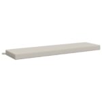 vidaXL Vankúš na lavičku SOEST 100% polyester Biela 160 x 40 x 8 cm – Obrázok 2