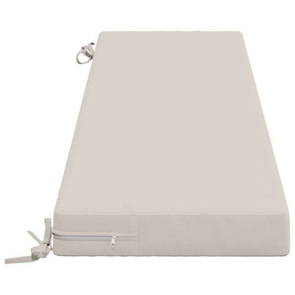 vidaXL Vankúš na lavičku SOEST 100% polyester Biela 160 x 40 x 8 cm – Obrázok 4