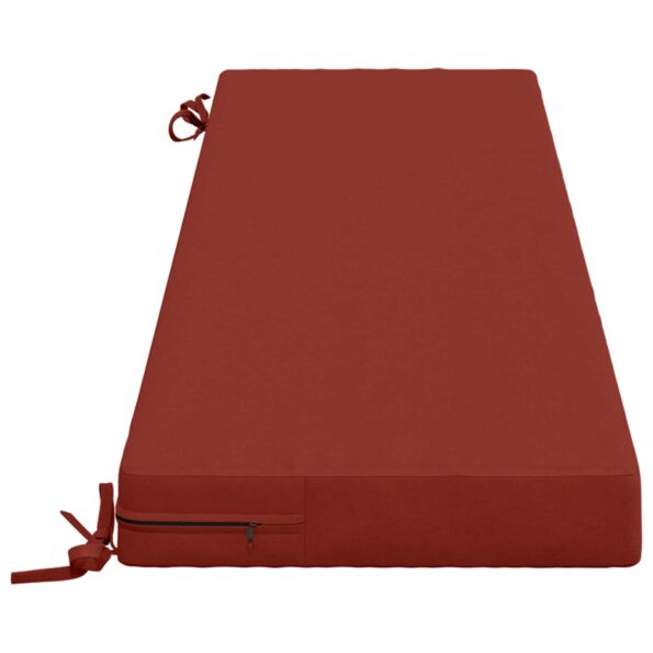 vidaXL Vankúš na lavičku SOEST 100% polyester Červená 160 x 40 x 8 cm – Obrázok 4