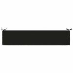 vidaXL Vankúš na lavičku SOEST 100% polyester Čierna 170 x 40 x 8 cm – Obrázok 6