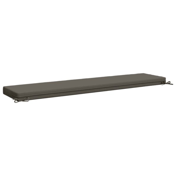 vidaXL Vankúš na lavičku SOEST 100% polyester Sivá 170 x 40 x 8 cm – Obrázok 4