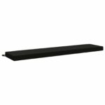 vidaXL Vankúš na lavičku SOEST 100% polyester Čierna 170 x 40 x 8 cm – Obrázok 2
