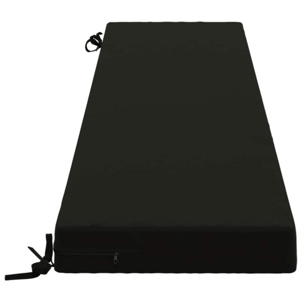 vidaXL Vankúš na lavičku SOEST 100% polyester Čierna 170 x 40 x 8 cm – Obrázok 4