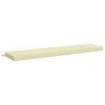vidaXL Vankúš na lavičku SOEST 100% polyester Krémová 170 x 40 x 8 cm – Obrázok 2