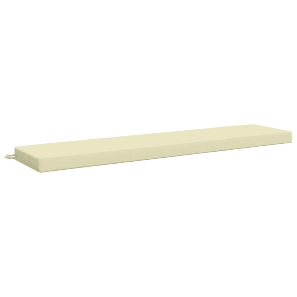 vidaXL Vankúš na lavičku SOEST 100% polyester Krémová 170 x 40 x 8 cm – Obrázok 2