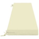 vidaXL Vankúš na lavičku SOEST 100% polyester Krémová 170 x 40 x 8 cm – Obrázok 4