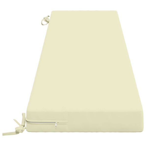 vidaXL Vankúš na lavičku SOEST 100% polyester Krémová 170 x 40 x 8 cm – Obrázok 4