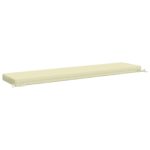 vidaXL Vankúš na lavičku SOEST 100% polyester Krémová 170 x 40 x 8 cm – Obrázok 5