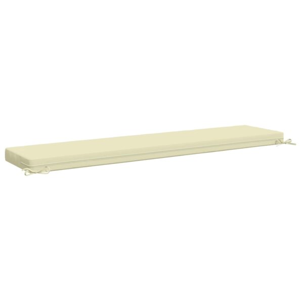 vidaXL Vankúš na lavičku SOEST 100% polyester Krémová 170 x 40 x 8 cm – Obrázok 5