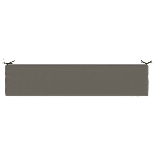 vidaXL Vankúš na lavičku SOEST 100% polyester Sivá 180 x 40 x 8 cm – Obrázok 5
