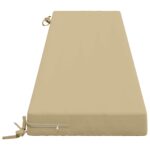 vidaXL Vankúš na lavičku SOEST 100% polyester Béžová 180 x 40 x 8 cm – Obrázok 4
