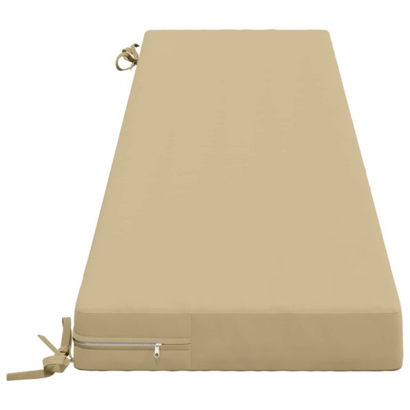 vidaXL Vankúš na lavičku SOEST 100% polyester Béžová 180 x 40 x 8 cm – Obrázok 4