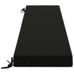 vidaXL Vankúš na lavičku SOEST 100% polyester Čierna 180 x 40 x 8 cm – Obrázok 4