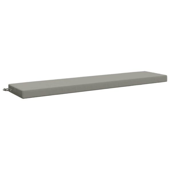 vidaXL Vankúš na lavičku SOEST 100% polyester Sivá 180 x 40 x 8 cm – Obrázok 2