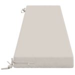 vidaXL Vankúš na lavičku SOEST 100% polyester Biela 200 x 40 x 8 cm – Obrázok 4