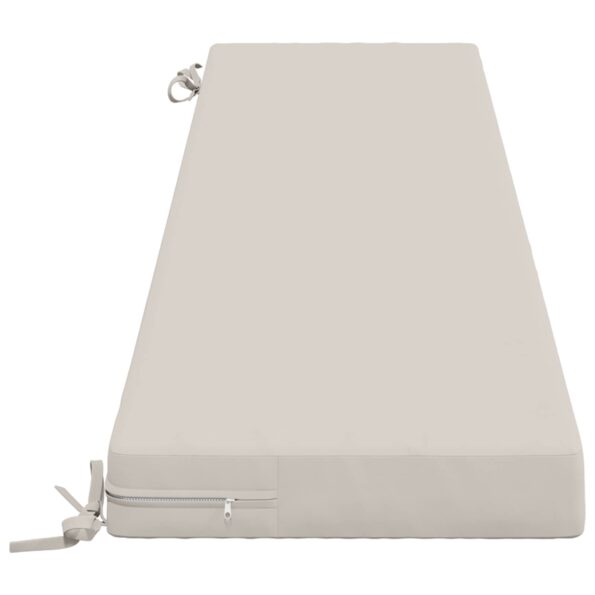 vidaXL Vankúš na lavičku SOEST 100% polyester Biela 200 x 40 x 8 cm – Obrázok 4