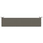 vidaXL Vankúš na lavičku SOEST 100% polyester Sivá 200 x 40 x 8 cm – Obrázok 6