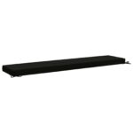 vidaXL Vankúš na lavičku SOEST 100% polyester Čierna 200 x 40 x 8 cm – Obrázok 5