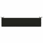 vidaXL Vankúš na lavičku SOEST 100% polyester Čierna 200 x 40 x 8 cm – Obrázok 6