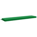 vidaXL Vankúš na lavičku SOEST 100% polyester Zelená 200 x 40 x 8 cm – Obrázok 2