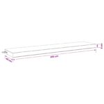 vidaXL Vankúš na lavičku SOEST 100% polyester Zelená 200 x 40 x 8 cm – Obrázok 9