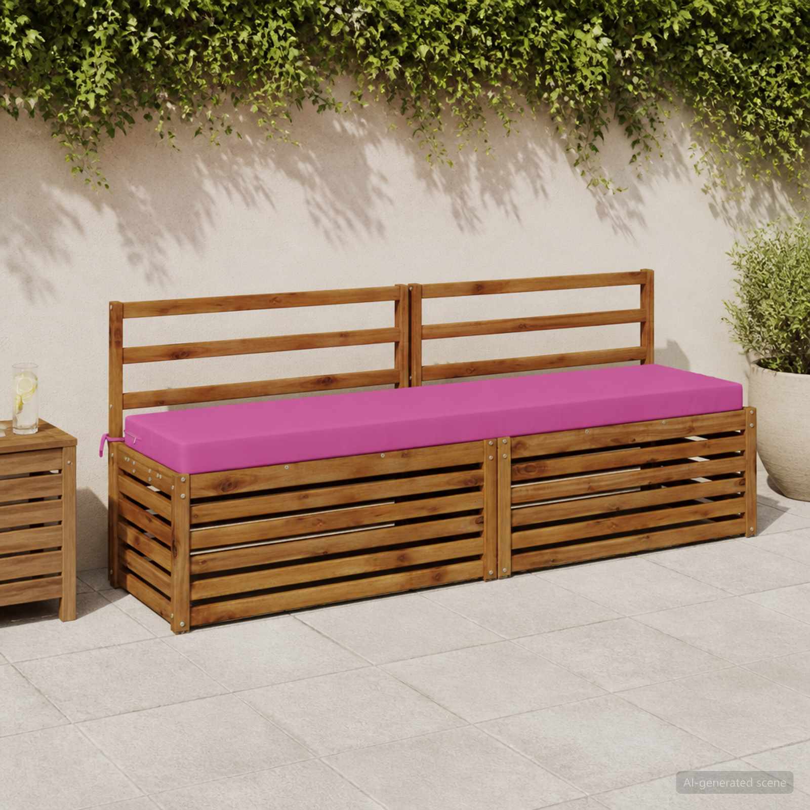 950114_1.jpg vidaXL Vankúš na lavičku SOEST 100% polyester Ružová 200 x 40 x 8 cm – Obrázok 1