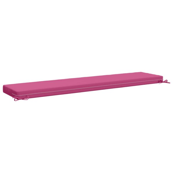 vidaXL Vankúš na lavičku SOEST 100% polyester Ružová 200 x 40 x 8 cm – Obrázok 5