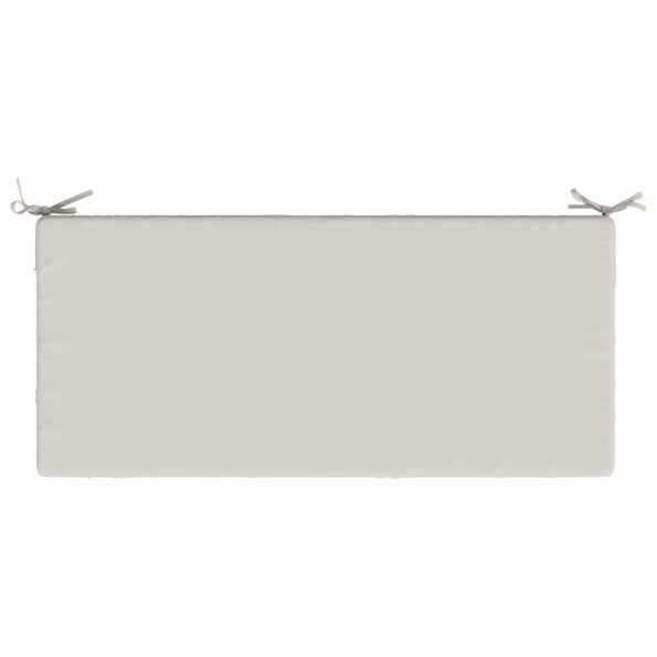 vidaXL Vankúš na lavičku SOEST 100% polyester Biela 110 x 50 x 8 cm – Obrázok 5