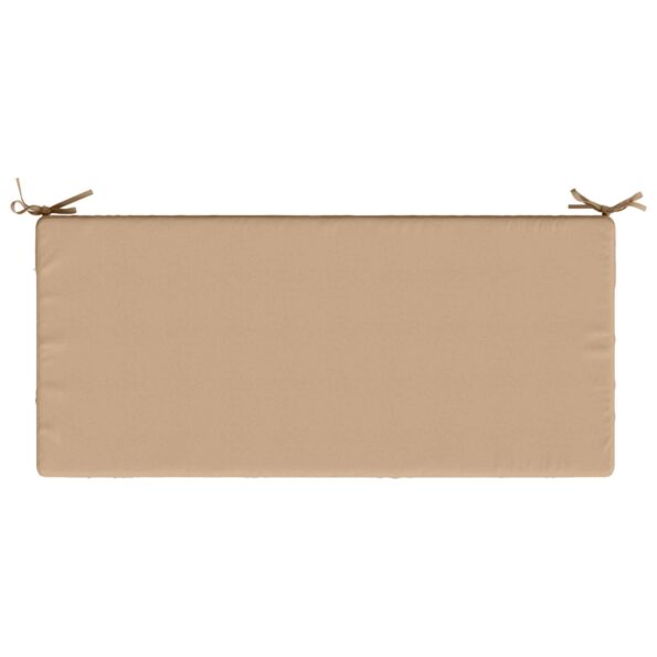 vidaXL Vankúš na lavičku SOEST 100% polyester Piesková 110 x 50 x 8 cm – Obrázok 6