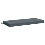 vidaXL Vankúš na lavičku SOEST 100% polyester Modrá 110 x 50 x 8 cm – Obrázok 2