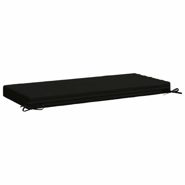vidaXL Vankúš na lavičku SOEST 100% polyester Čierna 110 x 50 x 8 cm – Obrázok 5