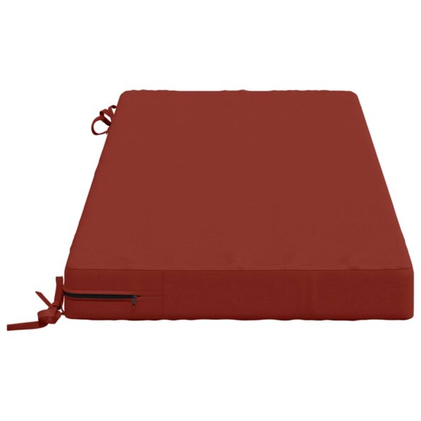 vidaXL Vankúš na lavičku SOEST 100% polyester Červená 110 x 50 x 8 cm – Obrázok 4
