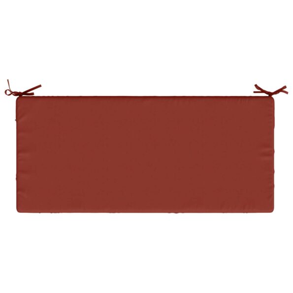 vidaXL Vankúš na lavičku SOEST 100% polyester Červená 110 x 50 x 8 cm – Obrázok 6
