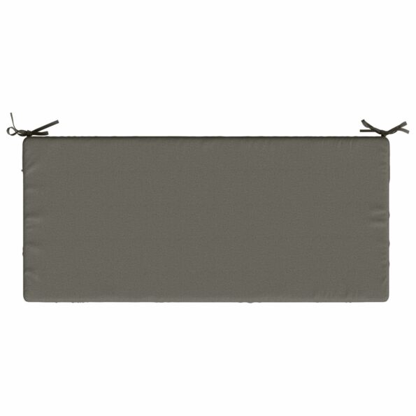 vidaXL Vankúš na lavičku SOEST 100% polyester Sivá 110 x 50 x 8 cm – Obrázok 6